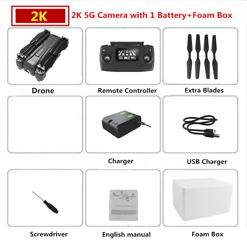 B1 Foam Box JJRC X11 GPS RC Drones With 2K 5G WiFi HD Camera Optical Flow Follow Pro Selfie Brushless Quadcopter Fly 20mins VS B4W F11 - Цвет: B1 Foam Box