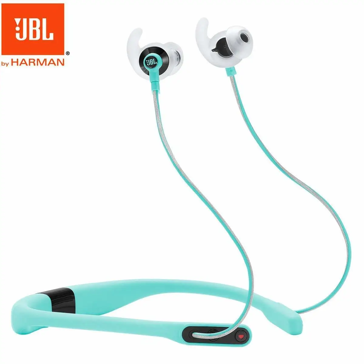 Беспроводные спортивные наушники JBL Reflect Fit с шейным ремешком Bluetooth пульсометром