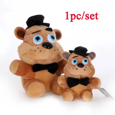 F 18/25Five Nights At Freddy's» «пять ночей у Фредди» с рисунком персонажей из игры «пять ночей в Фредди» плюшевые игрушки и куклы из мультфильма медведь Фредди фазбер Фокси» из мультфильма для мальчика, Бонни и Чика мягкие игрушечных пластиковых экшн фигурок Детский подарок - Цвет: F
