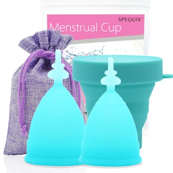 

Menstrual Cup Medical Grade Silicone Collector Menstrual Silicone Reusable Lady Cup Sterilizing Women Menstrual Period Cups