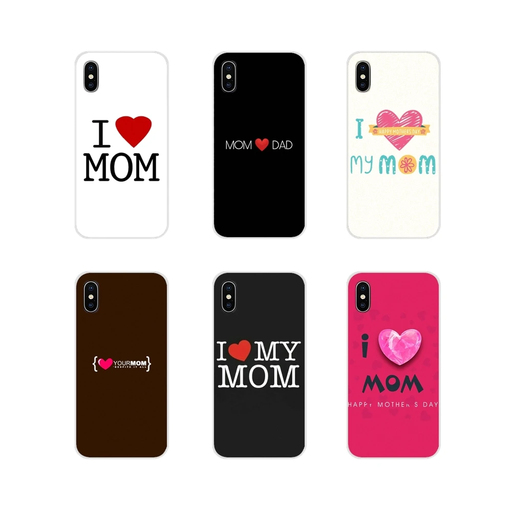 Для Huawei Honor 4C 5C 6X 7 7A 7C 8 9 10 8C 8S 8X 9X 10I 20 Lite Pro Аксессуары чехлы для телефонов I love mom |