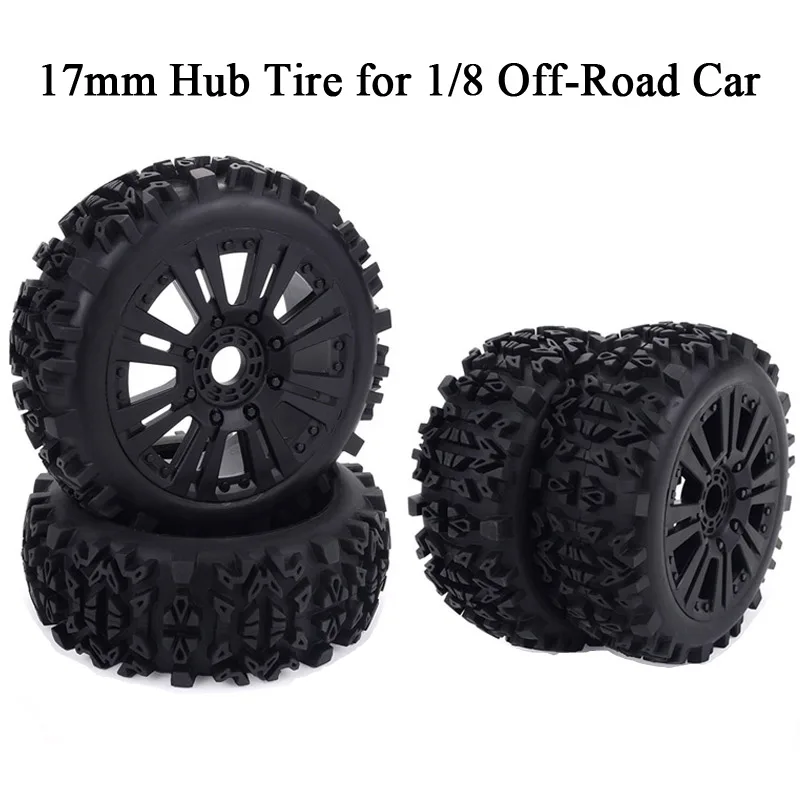 17mm Hub Wheel Rim Tires Tyre for 1/8 Off-Road RC Car Buggy KYOSHO HPI LOSI HSP 17mm Hub Wheel Rim Tires Tyre for 1/8 Off-Road RC Car Buggy KYOSHO HPI LOSI HSP