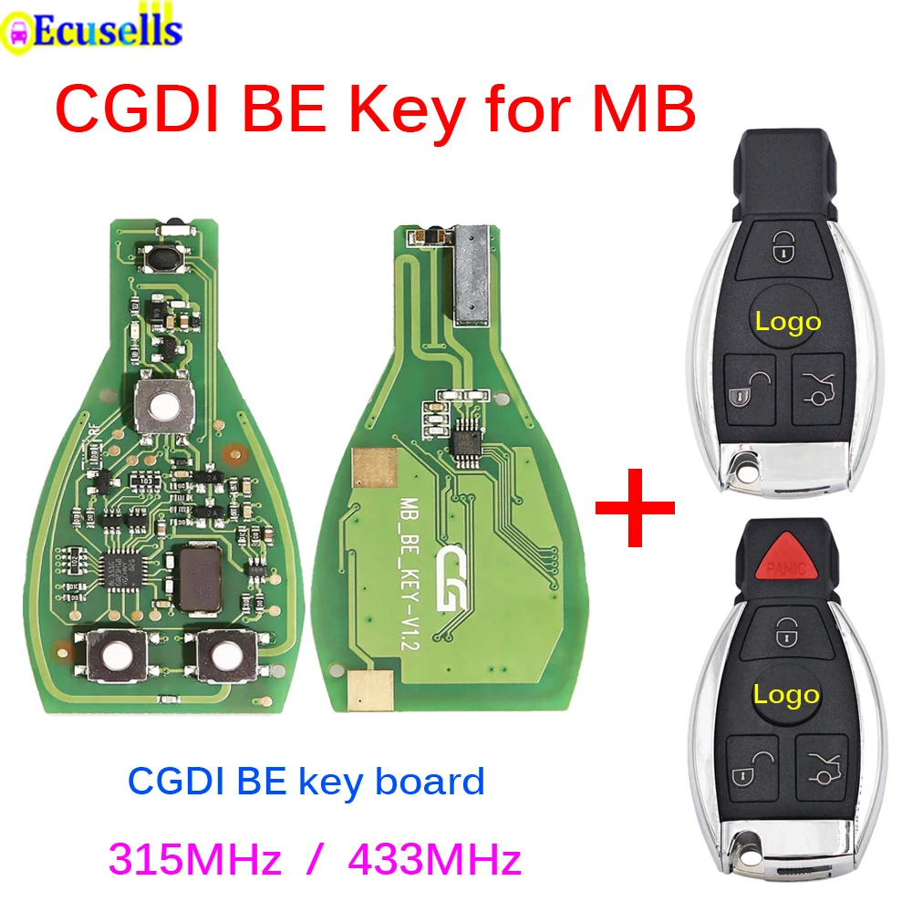 Оригинальный CGDI MB CG BE Key 315 МГц/433 МГц для Mercedes Benz работает с программатором