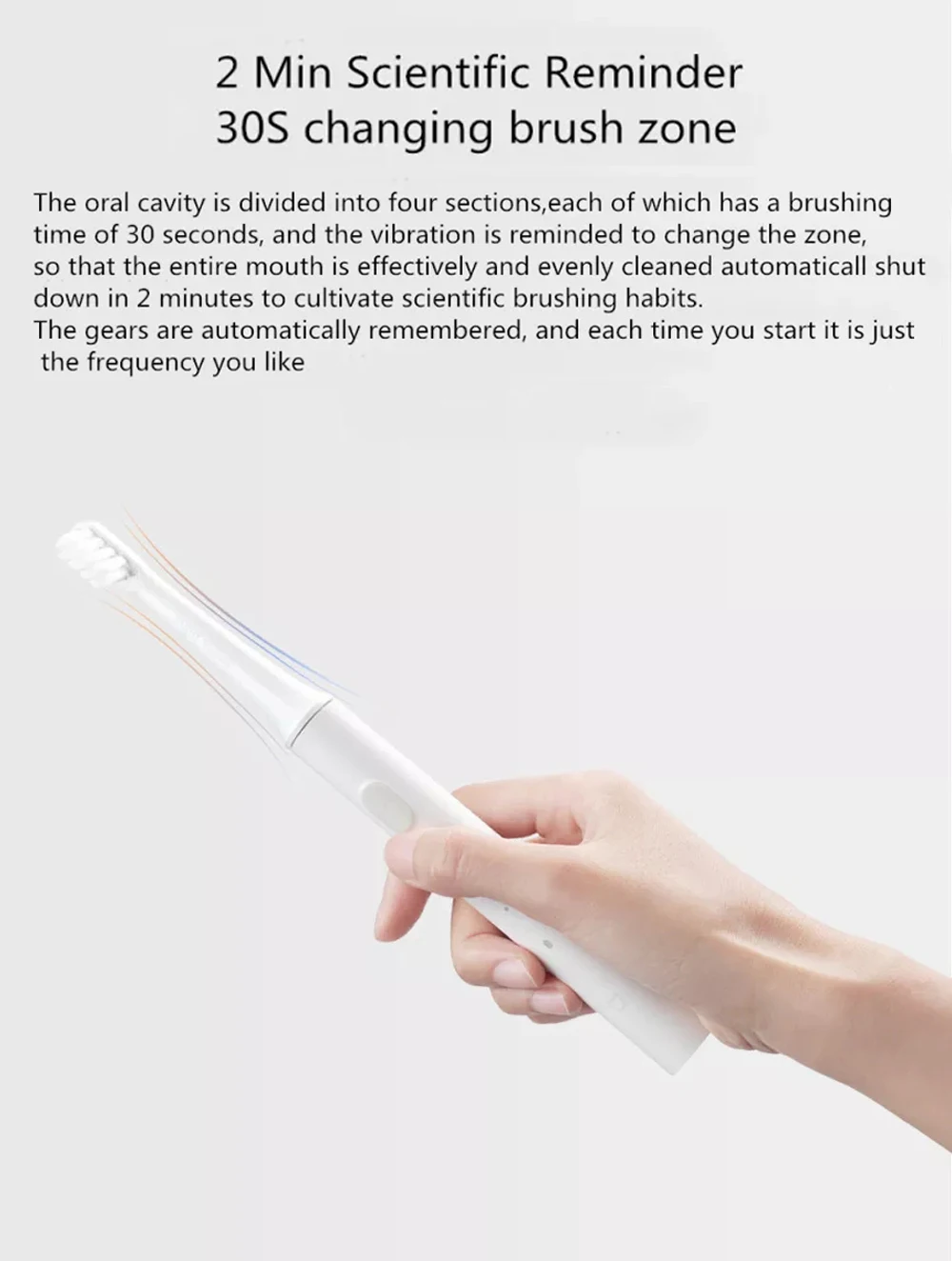 Оригинальная Xiaomi mijia T100 звуковая электрическая зубная щетка для взрослых, водонепроницаемая ультра звуковая автоматическая зубная щетка, перезаряжаемая через USB