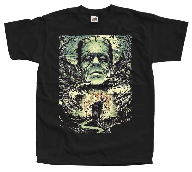 

Frankenstein V35, Movie Poster, T-Shirt (Black) All Sizes S-3Xl