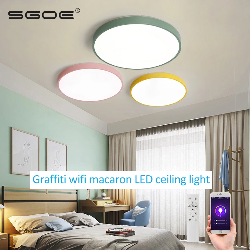 

Modern Nordic LED Ceiling Lights Bedroom remote control for 15-30square meters plafonnier led lighting fixture candeeiro de teto