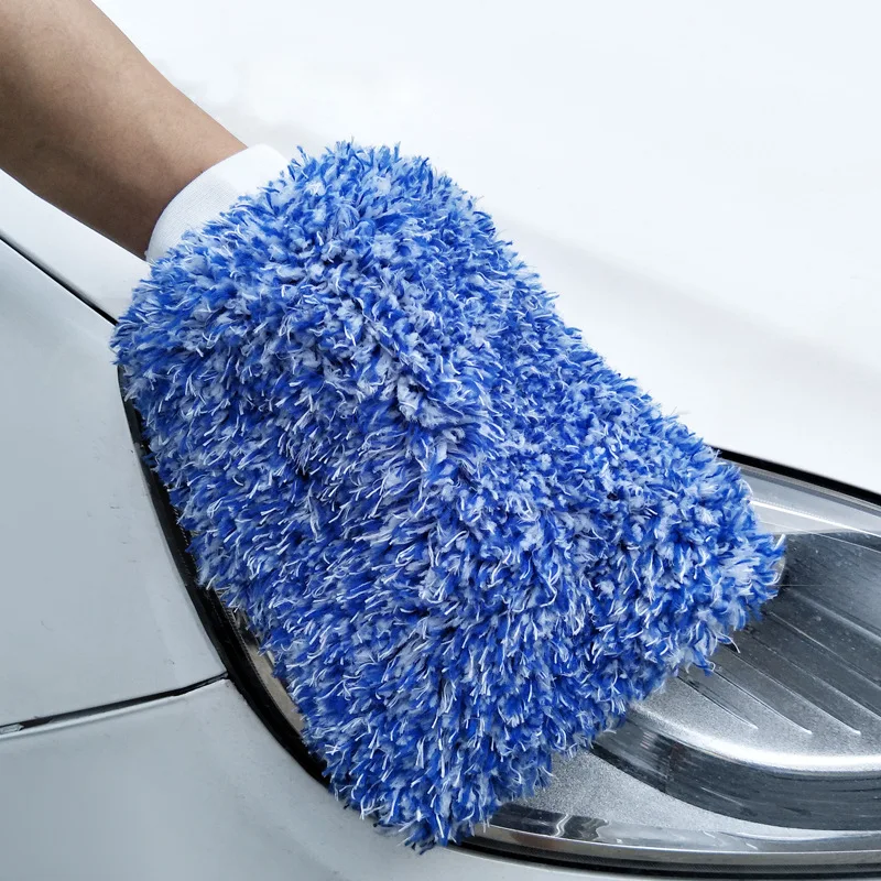 Сильные водопоглощающие коралловые бархатные перчатки для чистки автомобилей из микрофибры, Автомобильные Чистящие стеклоочистители, перчатки для мытья окон