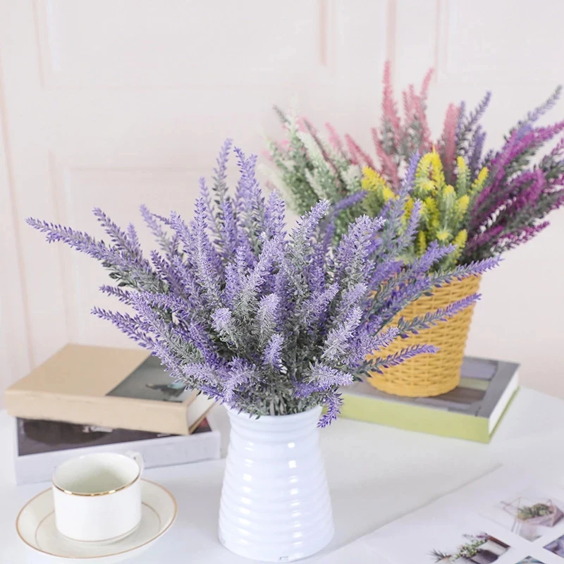 1PC Romantic Provence Decoration Lavender Flower Silk Artificial Flowers Grain Decorative Simulation of Aquatic Plants | Дом и сад