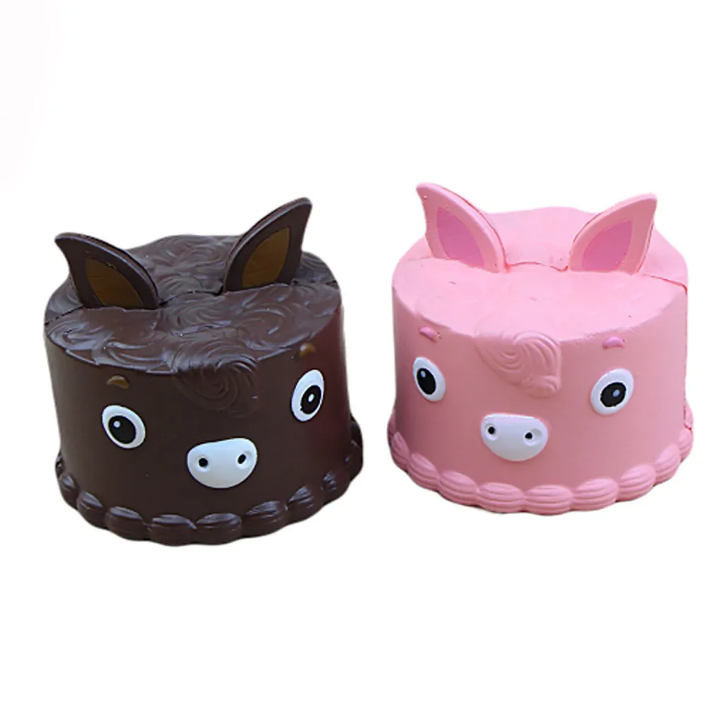 Little Donkey Cake Stress Reliever Slow Rising Squeeze Toy Antistress Decompression toy Gift Girly Heart Pinch Fun #B