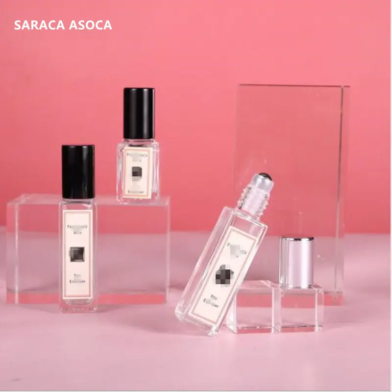 

5ml 10ml Ball Glass Perfume Bottle Empty Roll Ball Essential Oil Refillable Bottle 50pcs/lot