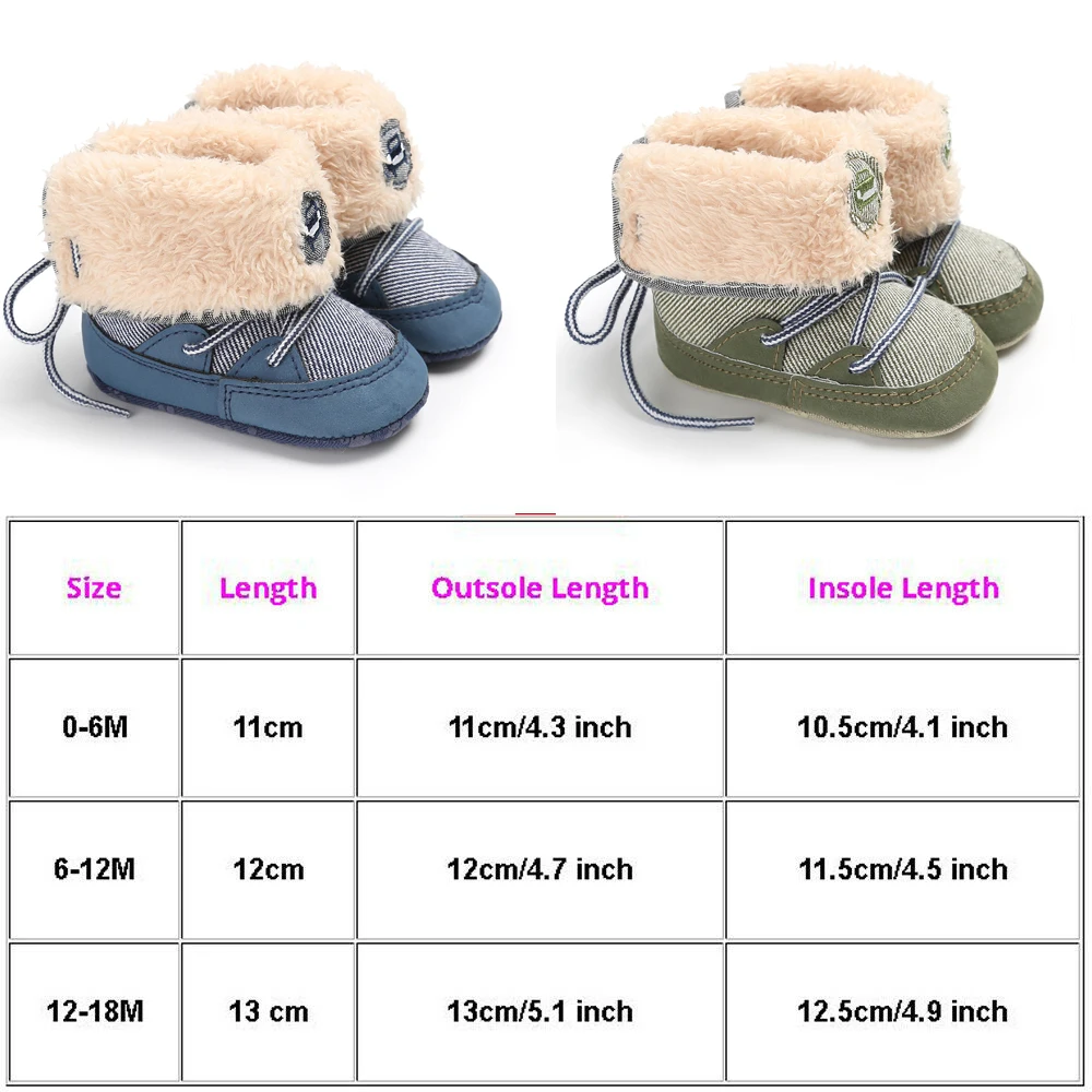 Модные теплые ботинки для малышей; однотонные зимние меховые ботинки для мальчиков и девочек; Размеры 0-18 м