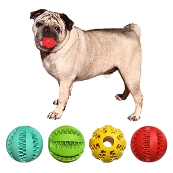 

Pet molar ball Pet Dog Toys Stretch Rubber Leaking Ball Pet Cat Dog Pet Cats Dogs Chew Toys Tooth Cleaning Balls puppy toys