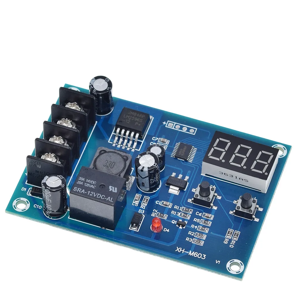 TZT XH-M603 modulo di controllo della ricarica 12-24V scheda di protezione dell'interruttore di controllo del caricabatteria al litio con Display a LED nuovo