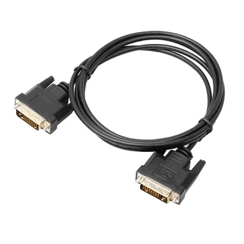

Universal 1.8M/3M/5M DVI D To DVI-D Gold Male 24+1 Pin Dual Link TV Cable Perfect For TFT Monitor Black