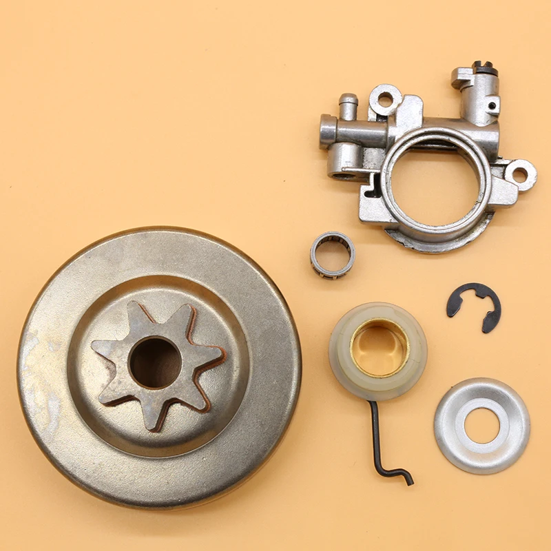 

3/8" 7T Clutch Drum Bearing Oil Pump Worm Gear Kit For Stihl 029 039 MS290 MS310 MS390 Garden Chainsaw Tool Parts