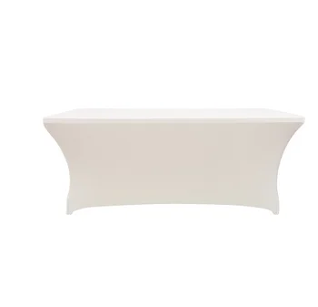 

231pcs different size spandex tablecloth white