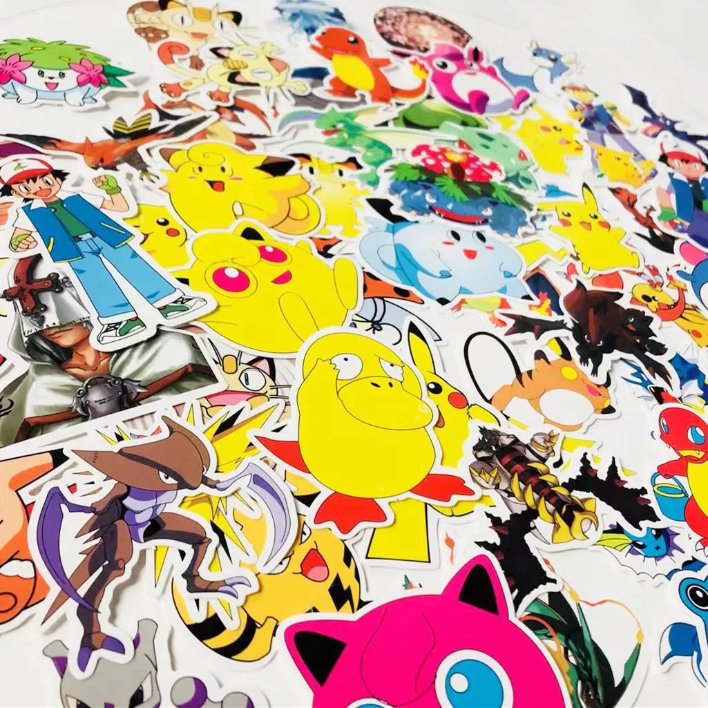 62 Pet Elf Pokemon Graffiti клейкая бумага скейтборд мобильный телефон планшет ПК Пикачу Автомобильная наклейка