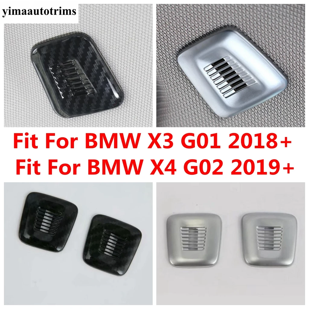 

Carbon Fiber / Matte Style Roof Microphone Cover Trim Accessories For BMW X3 G01 2018 - 2023 X4 G02 2019 - 2023 ABS Interior Kit