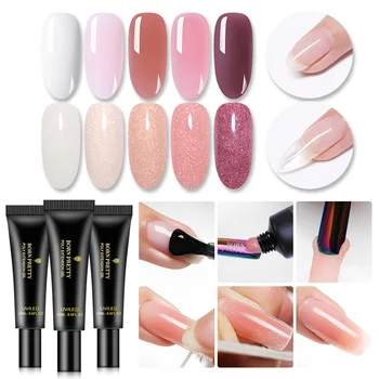 

BORN PRETT 20ml Extension Gel Nail Polish Thermal Glisting Soak Off UV Gel Quick Extend Varnish Nail Extensions