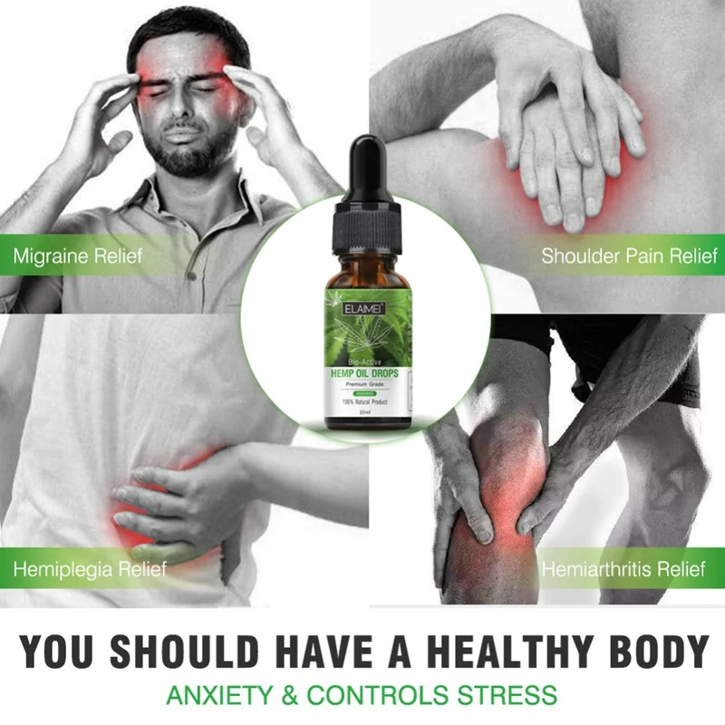 Pure Hemp Seed Oil Relieve Pain Improve Sleeping Promote Blood Circulation Hemp Seed Massage Oil