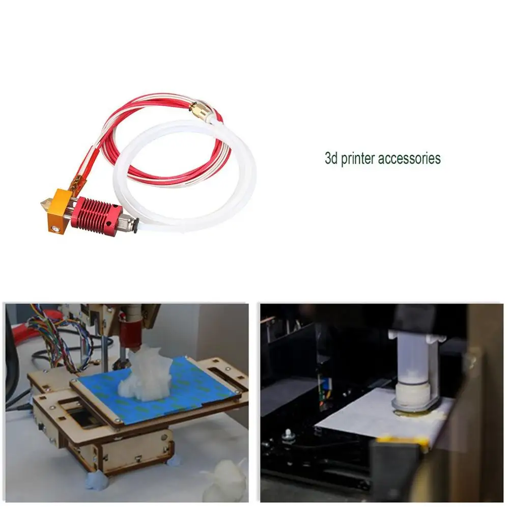 

New Extrusion Head Extruder Heating Aluminum Block Print Head Nozzle Remote Nozzle Extruder Nozzle for 3D Printer