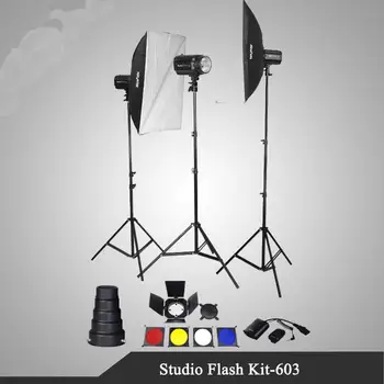 

Wholesale Studio Flash Light Kit Mini GE Professional Studio 5500K Color Temperature GN38 Flash Light for Canon Nikon Sony