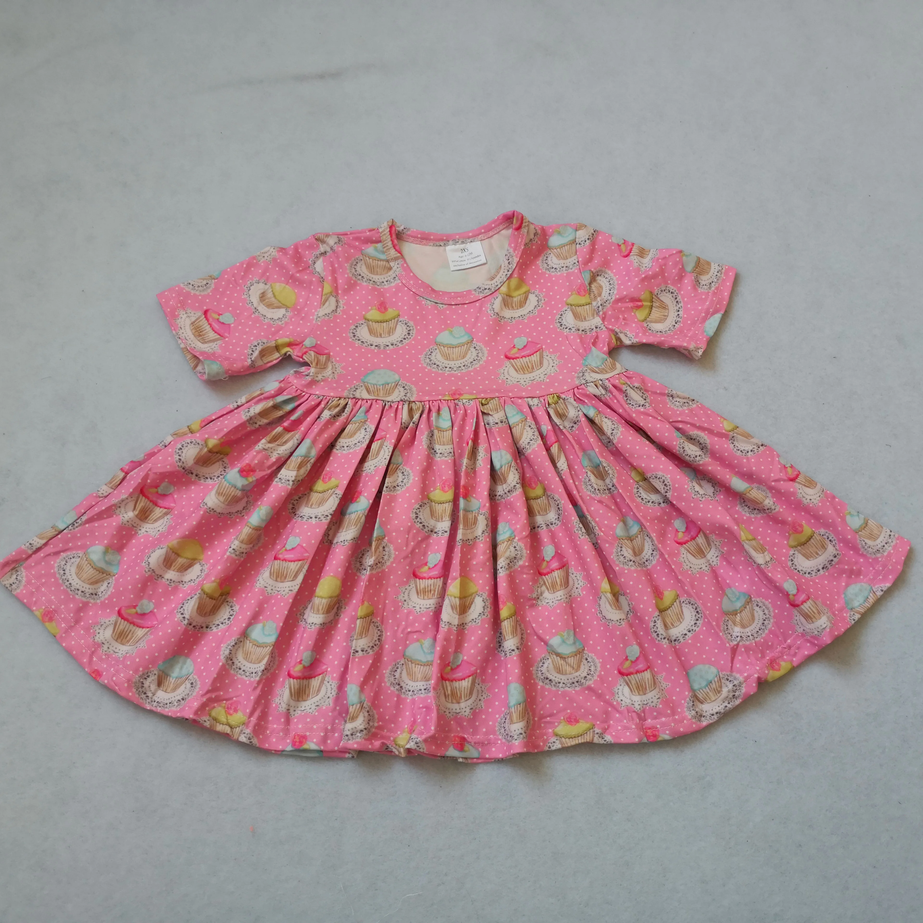 

child models top 100 sweet cake dress summer style printed toddler party dress