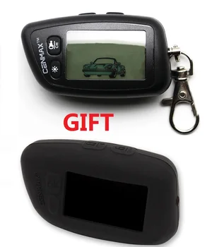 

CENMAX ST 5A Two Way LCD Remote Control Keychain for Car Security CENMAX ST 5A Two Way LCD Car Alarm Keychain+Free Silicone Case
