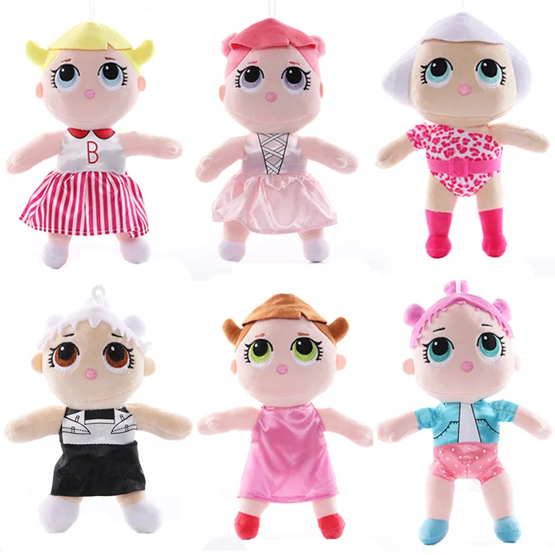 15 см сюрприз с принтом большие глаза Красота плюшевые игрушки кулон куклы Спящая