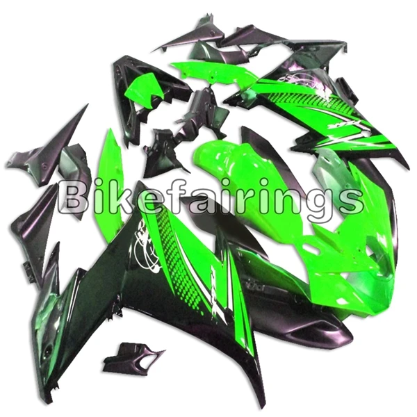Sportbike зеленый и черный Понижающие Cowlings Обтекатели для Yamaha FZ6R 2009 2010 fz6r 09 10 ABS пластик мотоциклы кузов комплект