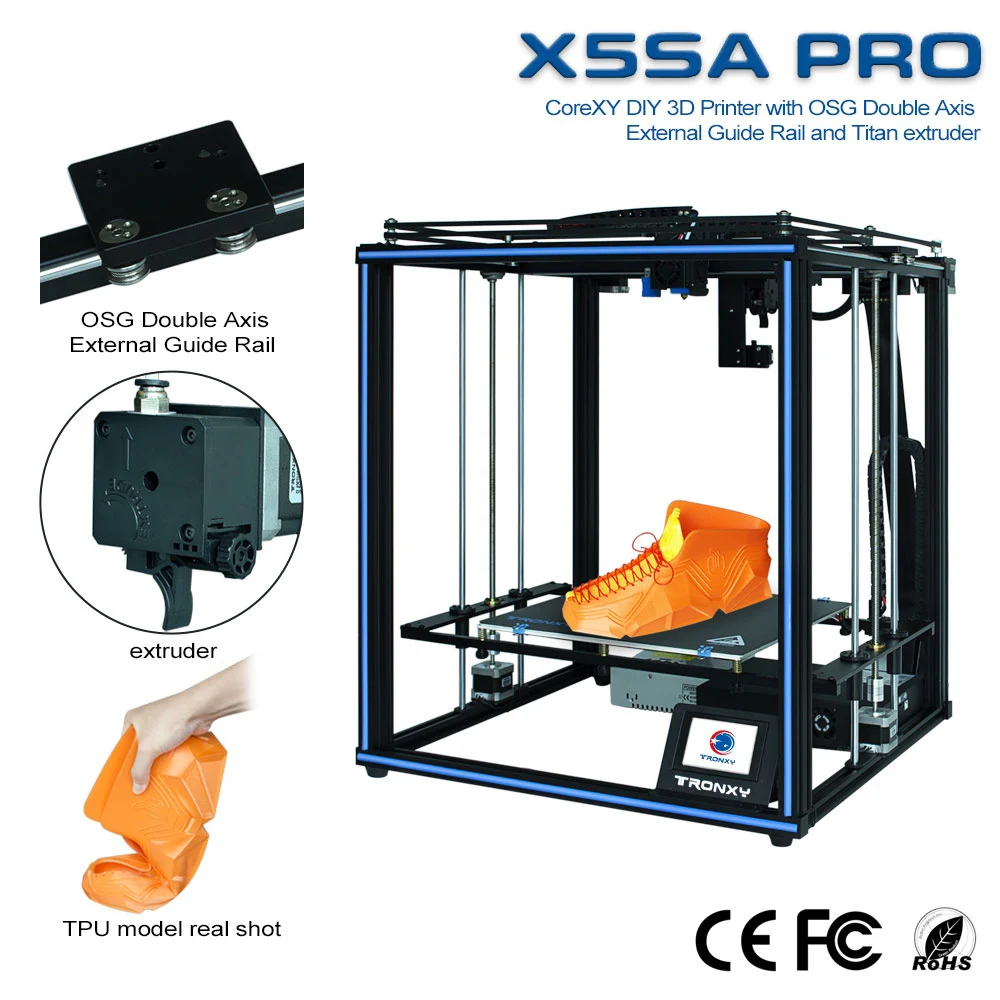 3D принтер TRONXY X5SA PRO высокой точности комплект для самостоятельной сборки