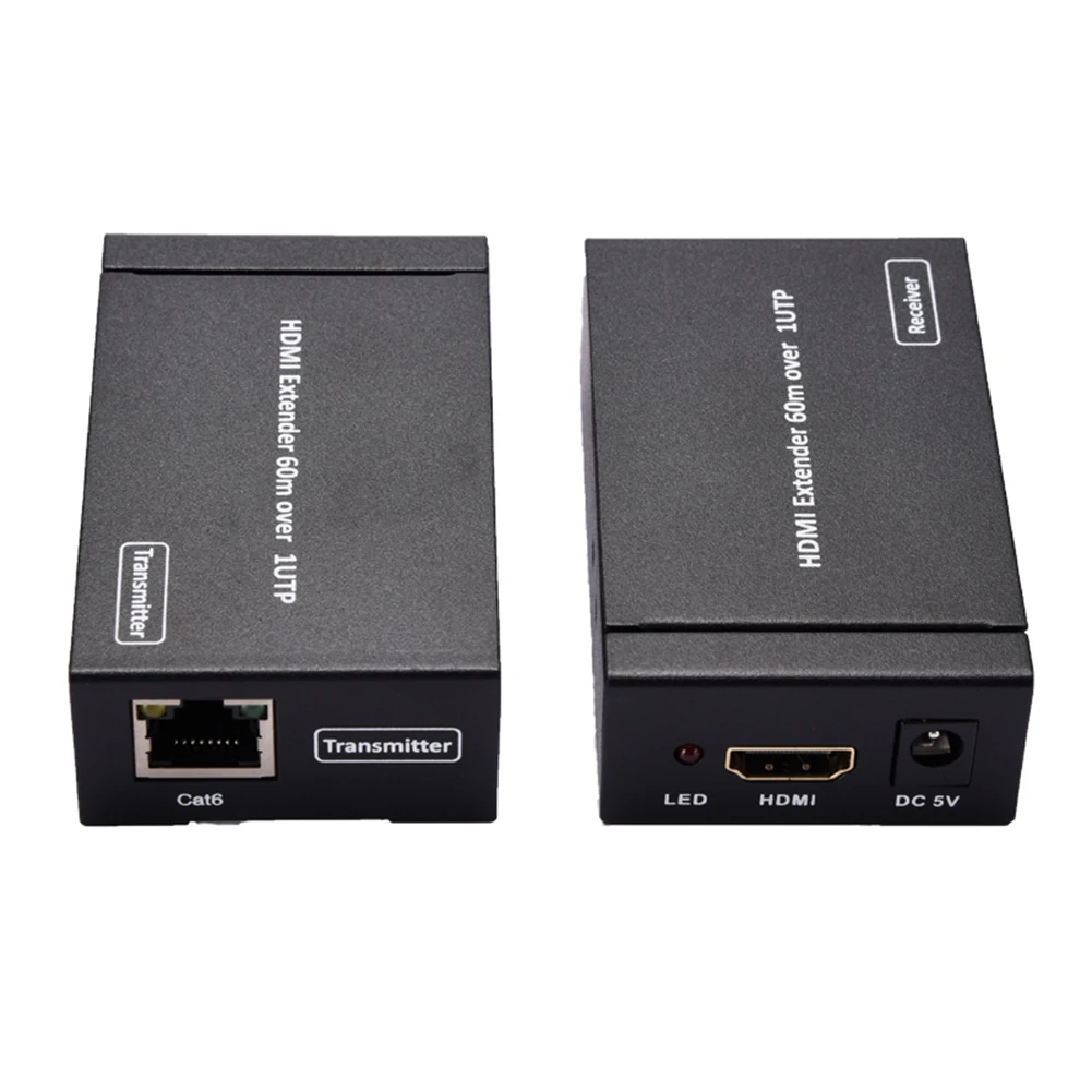 60 м 3D 1080P HD HDMI удлинитель ТВ коробка CAT6 сеть LAN RJ45 передатчик приемник Прямая поставка