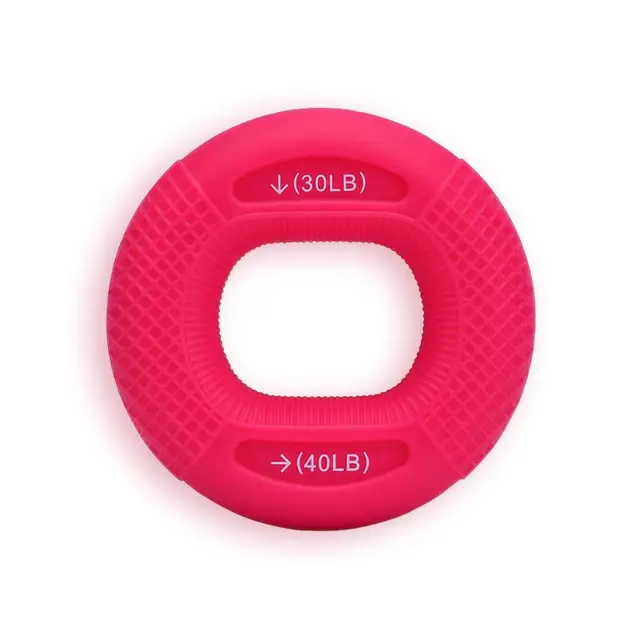 Silicone Flex Grip Trainer 20-80lb Gripping Ring Finger Forearm Trainer Carpal Expander Muscle Workout Exercise Gym Fitness 5