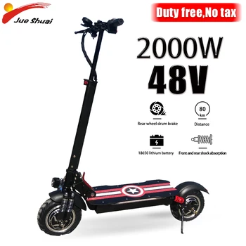 Billige Elektrische Roller 48V 2000W Faltbare Lange Skateboard Leistungsstarke Dual Motor Elektro-scooter Erwachsene Schnelle Lade EScooter Keine Steuer