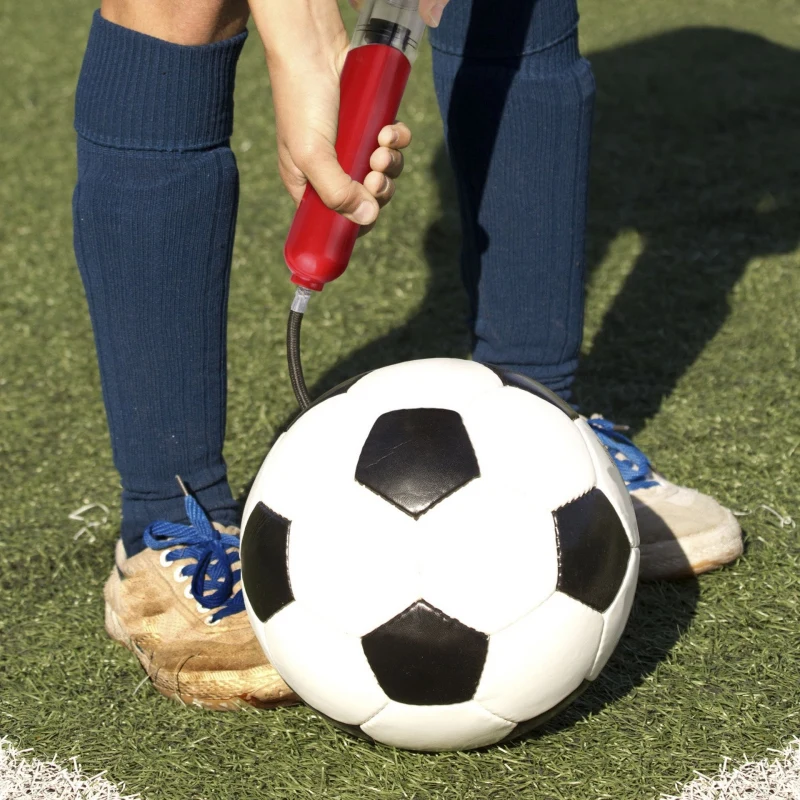 

5 Colors Plastics Football Hand Ball Pump Manual Portable Air Pump For Inflatables Basketball Soccer Volleyball Or Sport Ball