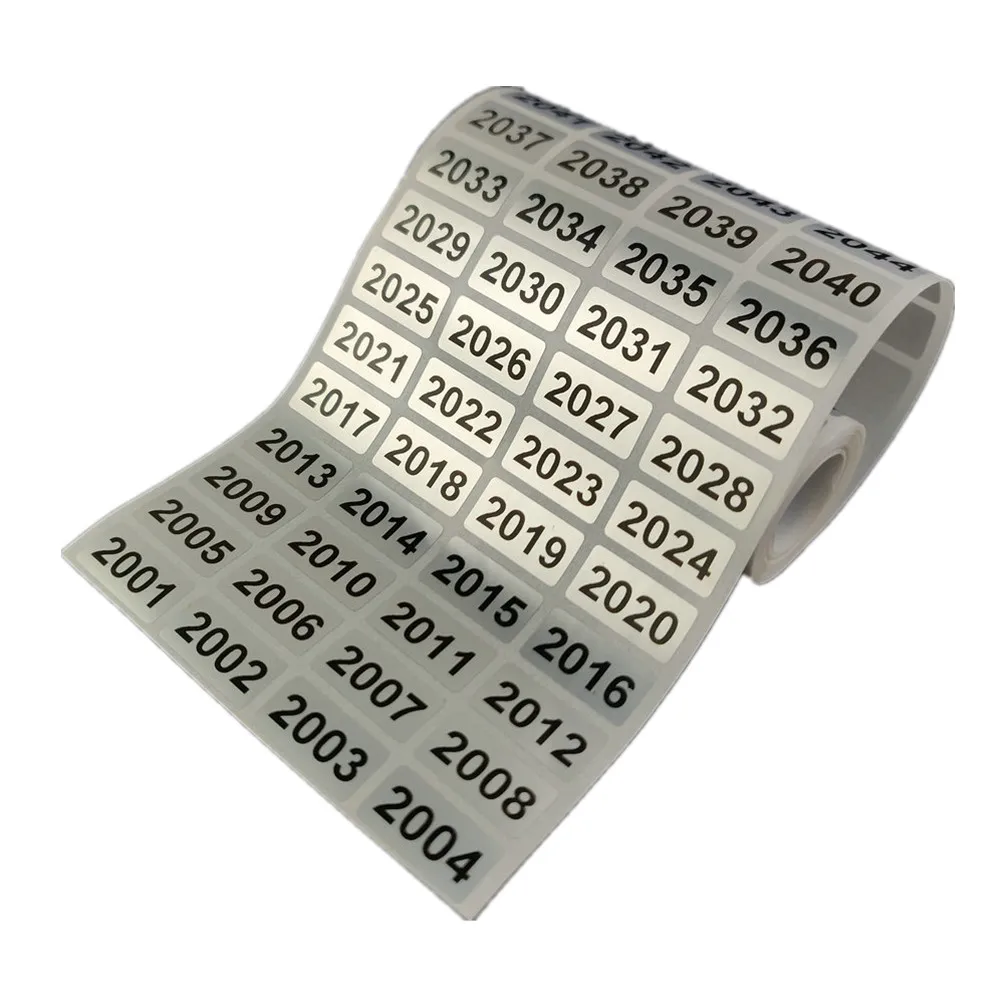 1000 Consecutive Number Inventory Label Stickers Black Printing Waterproof From 001 to 10000 Choose