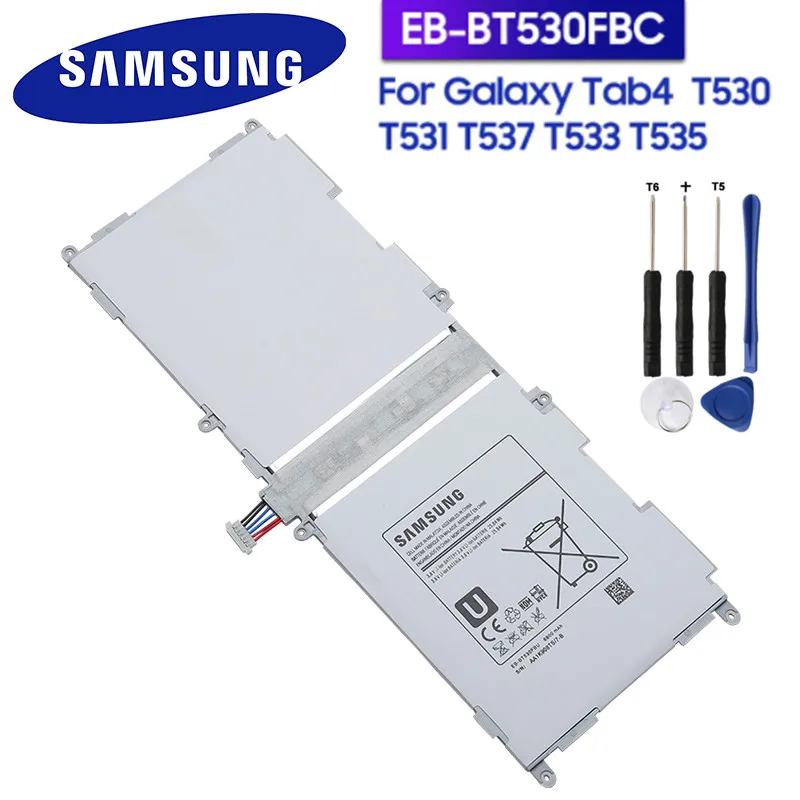 Samsung Original Tablet Battery EB-BT530FBU/FBE EB-BT530FBC For GALAXY Tab4 Tab 4 T531 T533 T535 T537 SM-T530 6800mAh | Мобильные