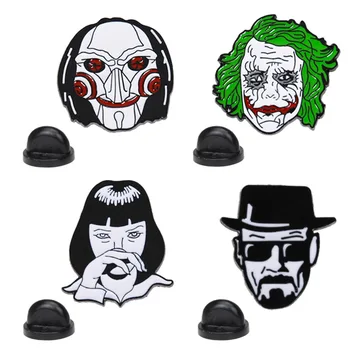 

Pins cartoon clown brooch around the movie Halloween funny mask brooch alloy clothing pin brooch badge