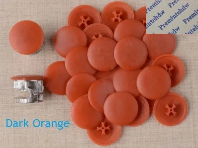 2000 шт./лот диаметр. 17 мм пластиковая крышка с крестообразной вставкой эксцентриковый кулачок Соединительный колесный шкаф белый черный оранжевый - Цвет: Dark Orange