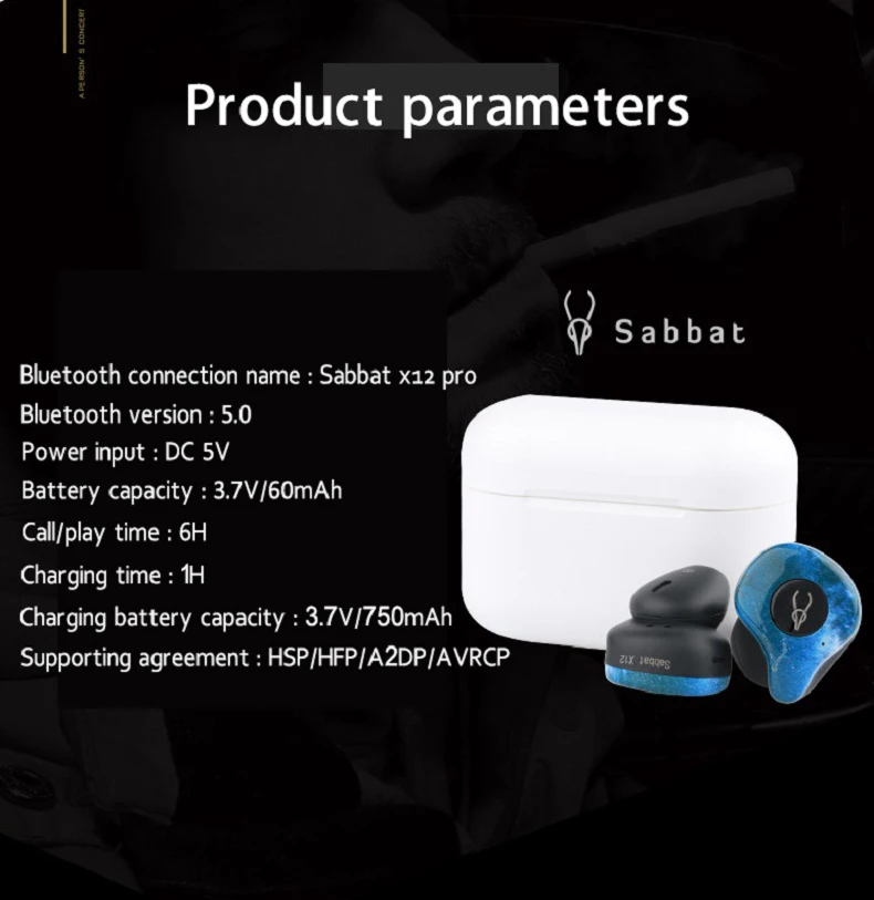 Sabbat Hi-Fi стерео Bluetooth 5,0 наушники IPX5 водонепроницаемые наушники спортивные мини портативные гарнитуры TWS Handfree наушники PK e12