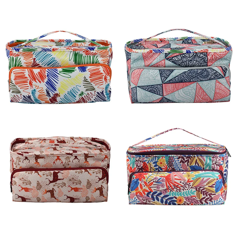 Сумка Органайзер для вязания чехол хранения крючком шерстяная вместительная