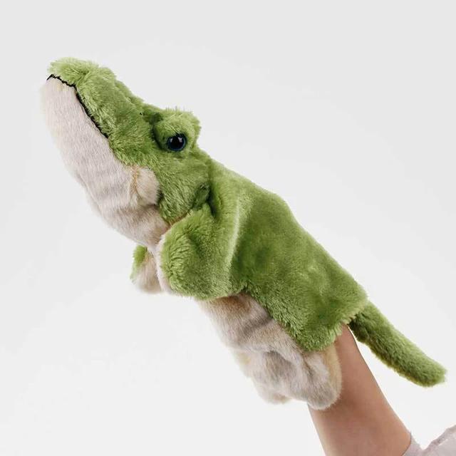 Cute Crocodile Plush Stuffed Doll Long Sleeve Hand Puppet Storytelling Kids Toy Great for encourag imaginative play puppet show 4
