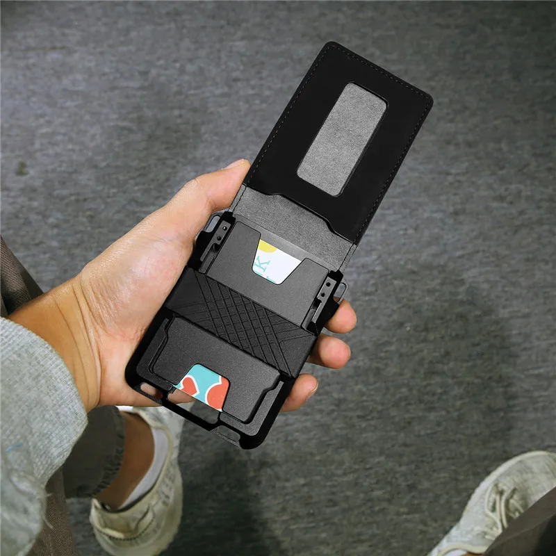 BISI GORO мужской и женский RFID кошелек ID Смарт-держатель для карт высокое качество чехол для визиток модный Алюминиевый футляр металлический чехол