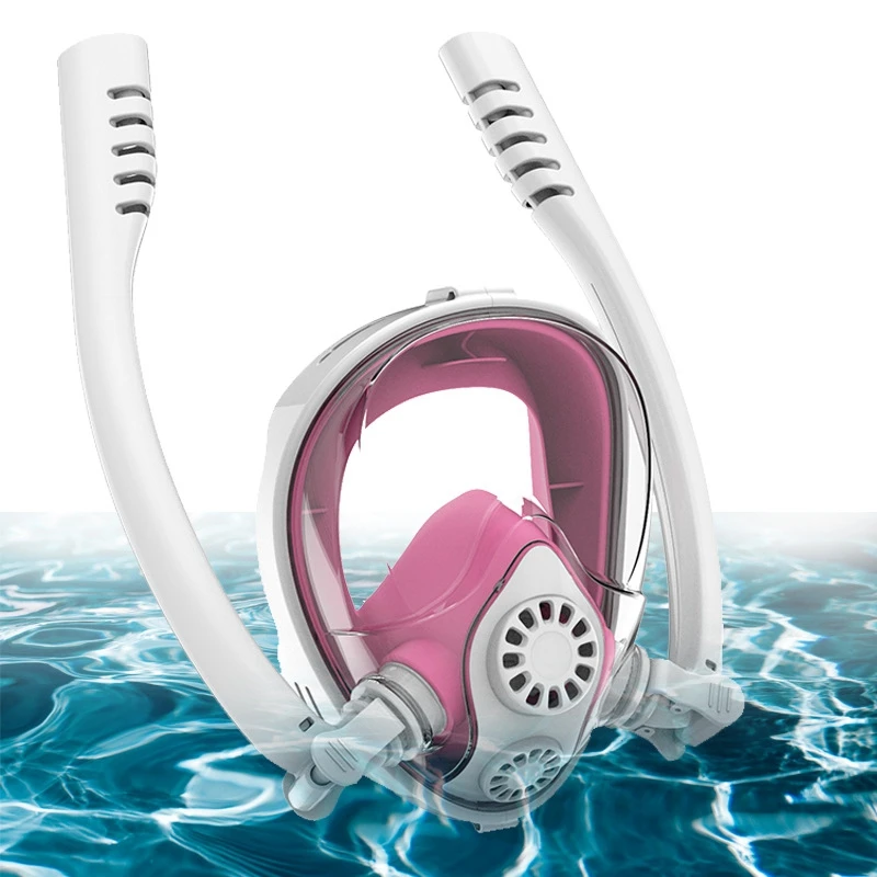 Дыхательная маска с K2 Advanced Free Breathing system, панорамная маска для дайвинга на 180 °, герметичная, противотуманная, сухая маска, подходит для взрослых