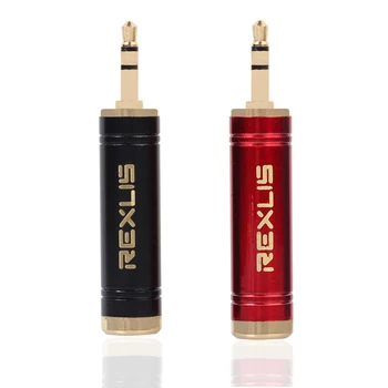 

2Pcs REXLIS Vention 3.5mm Male to 6.5 mm Female Adapter 3.5 Plug to 6.35 Jack Stereo Speaker Audio Adapter Converter for Mobile