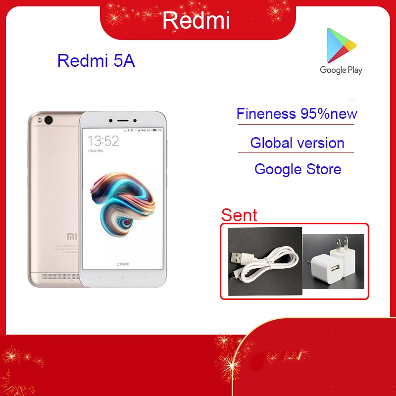 Celular Redmi 5A, aspecto y Color, venta al por mayor, funcional, buena batería, segunda mano, 90new