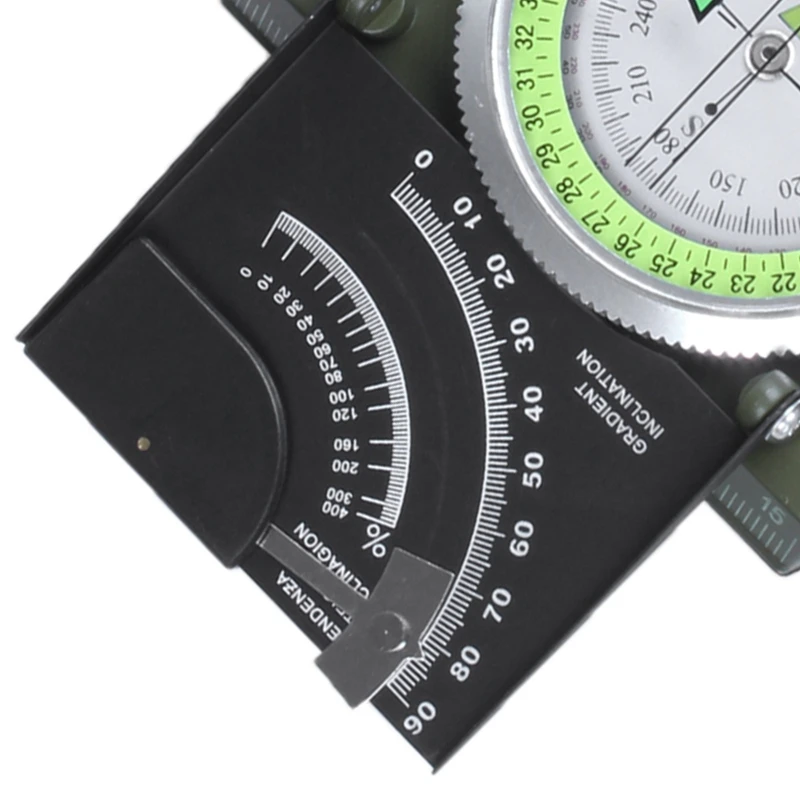Профессиональный военный армейский металлический Прицельный компас Клинометр для кемпинга