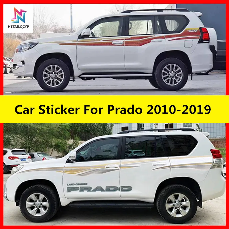 

Car Sticker For Toyota Prado 2010-2019 Body Color Bar Sticker Prado 2700 Lahua Waist Line 4000 Exterior Decoration Sticker