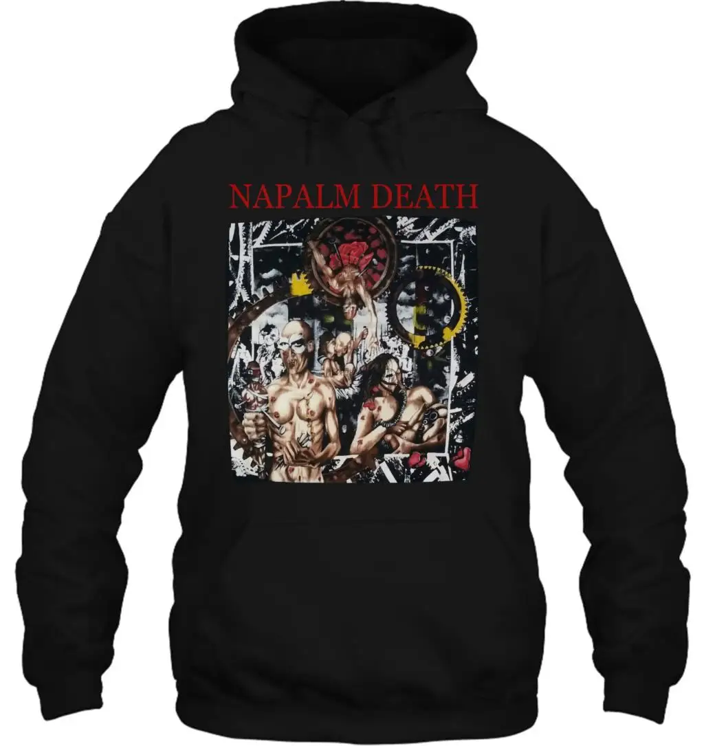 Мужская толстовка с капюшоном в винтажном стиле Napalm Death Tour 1992, размер США, женская уличная одежда