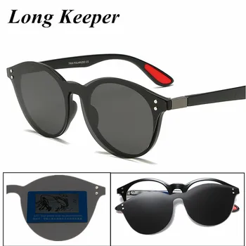 

2019 Vintage Polarized Sunglasses Turtle Round Glasses Removable Frame Clear Lens Driving Clip On Glasses Goggle Gafas UV400